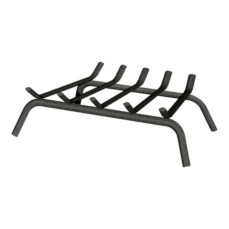 Open Hearth Panacea Black Matte Steel Fireplace Grate 15451